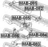 FEBEST MAB-085 Control Arm-/Trailing Arm Bush